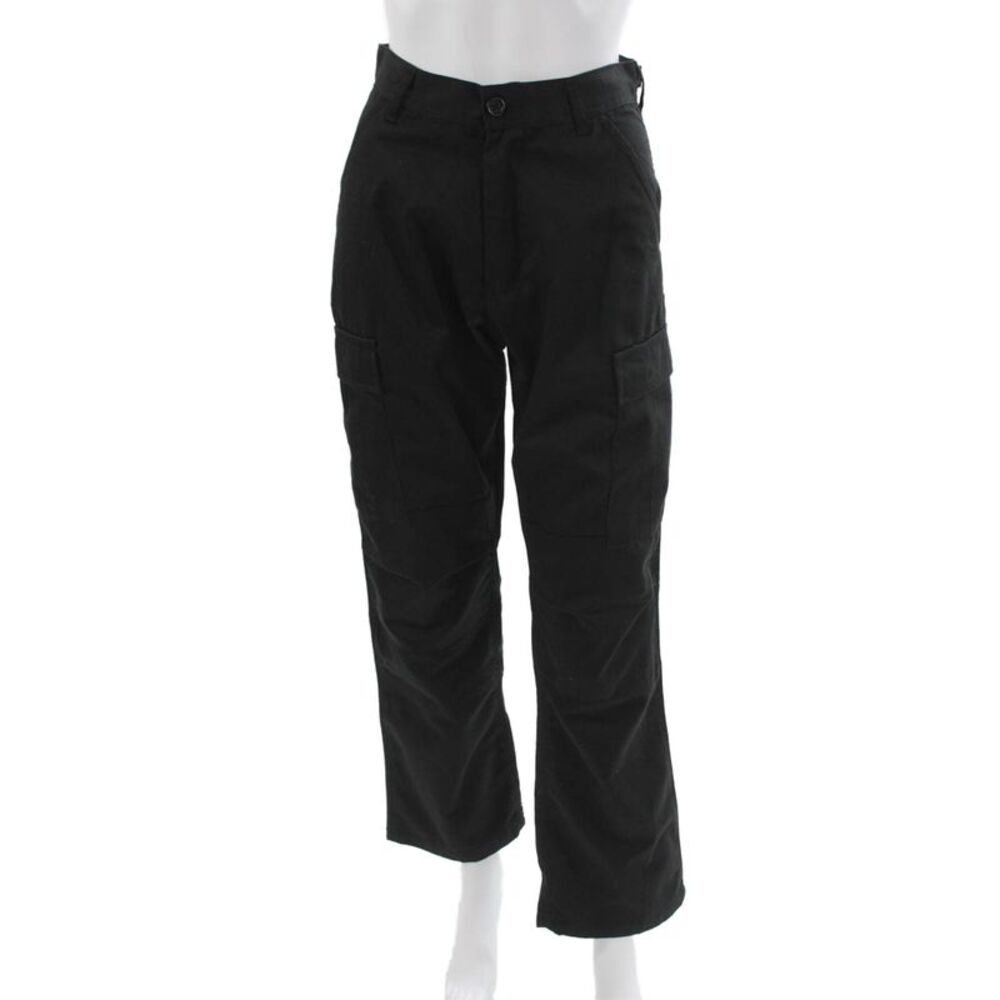 John Galt Teens Cargo Pants Black Button 30 Inseam Size S
